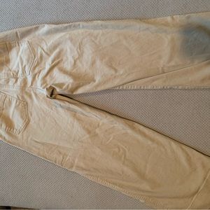 GAP high rise wide leg crop pants. Size 2. Color khaki.